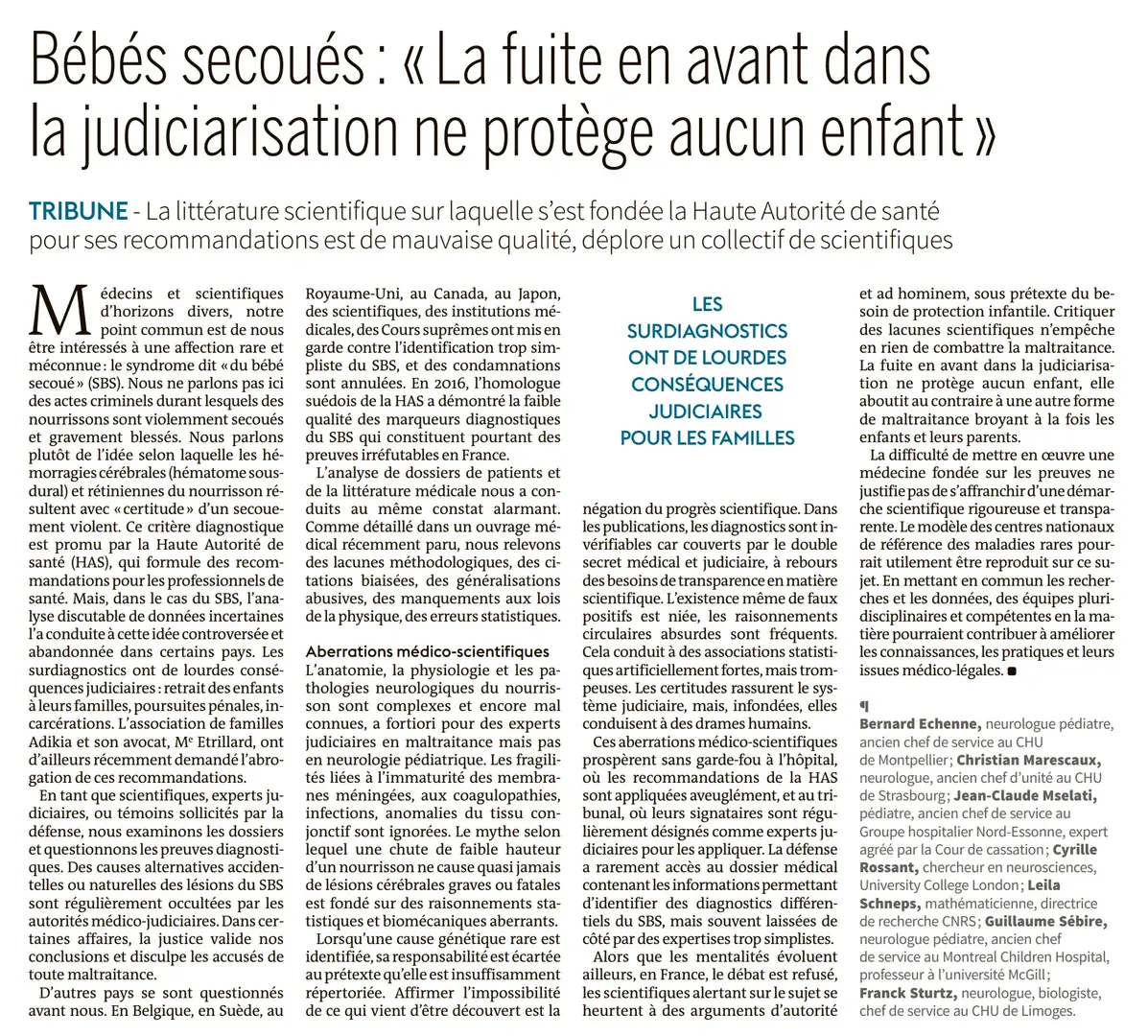 Le Monde op-ed 2020